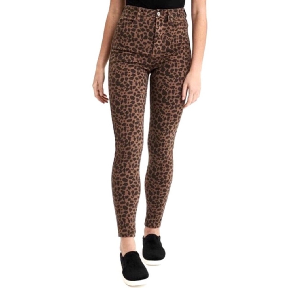 American Eagle Outfitters Brown Leopard Skinny Jeans